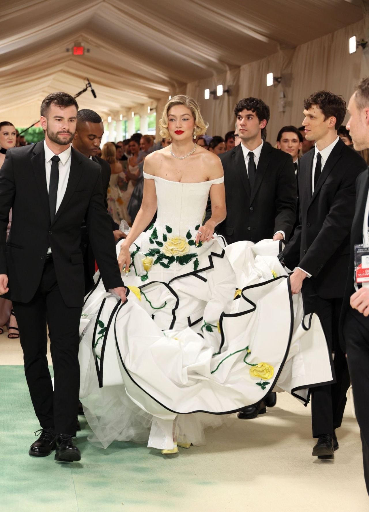 Gigi Hadid in Floral Gown at Met Gala 2024 in New York City15